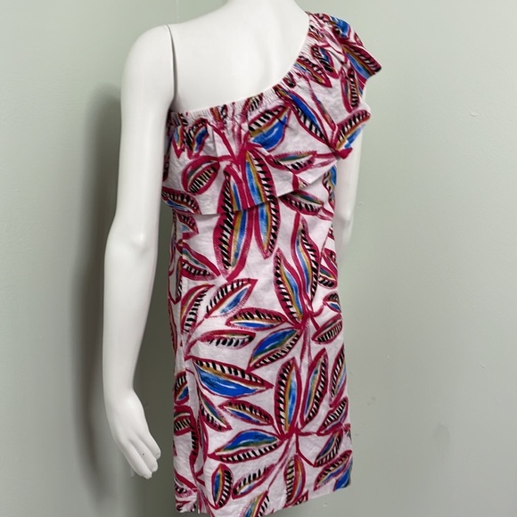 J. Crew one shoulder ruffle dress - Picture 6 of 10